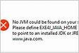 Cómo solucionar un error de JVM no se pudo encontrar en Windows 1